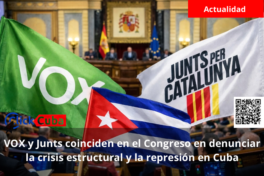 VOX y Junts coinciden en el Congreso en denunciar la crisis estructural y la represión en Cuba