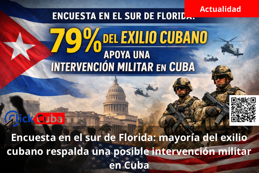 Encuesta en el sur de Florida: mayoría del exilio cubano respalda una posible intervención militar en&nbsp;Cuba