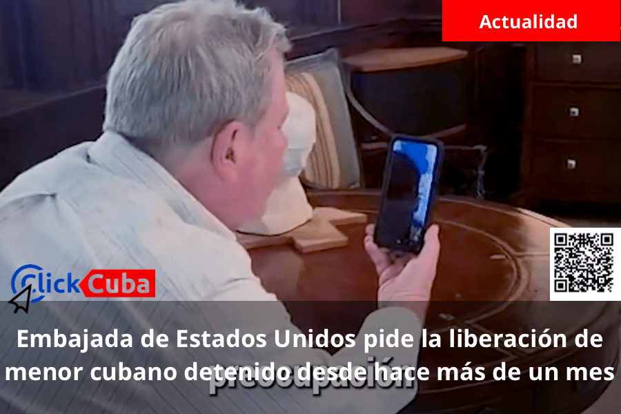 Embajada de Estados Unidos pide la liberación de menor cubano detenido desde hace más de un&nbsp;mes