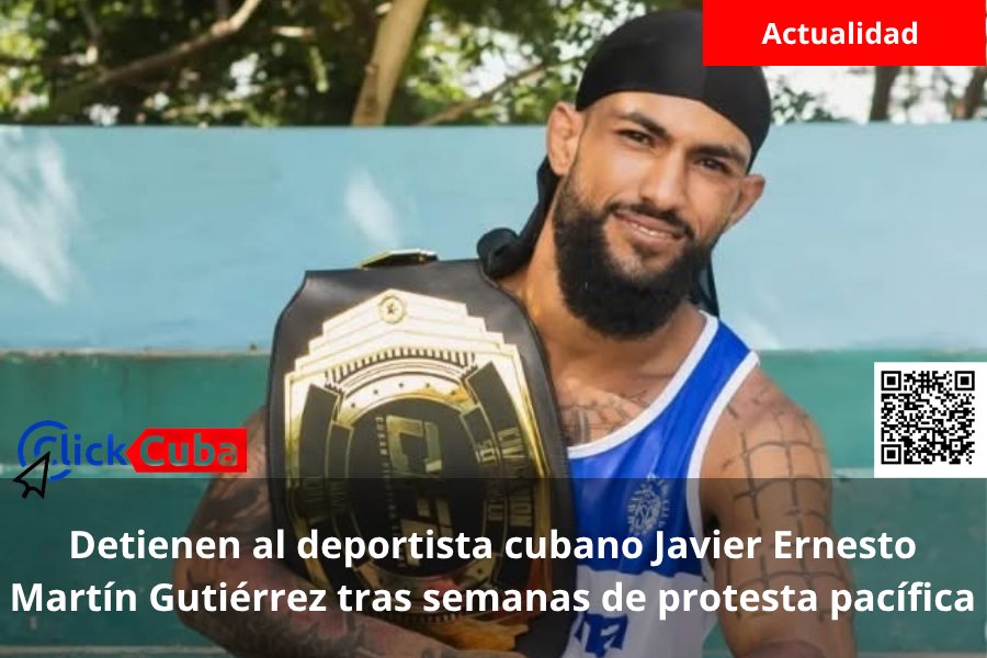 Detienen al deportista cubano Javier Ernesto Martín Gutiérrez tras semanas de protesta pacífica