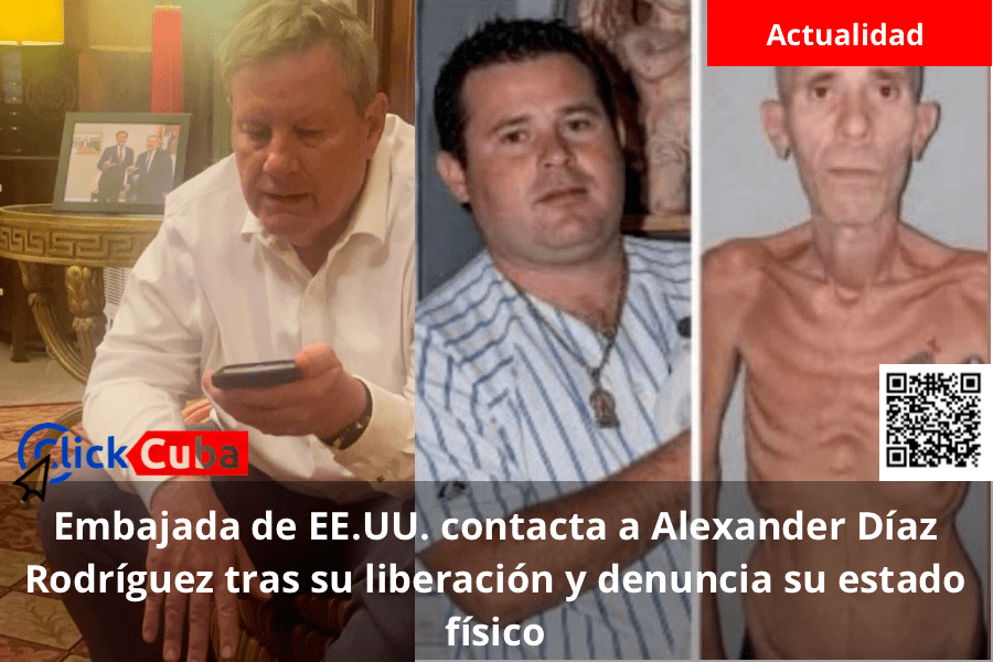 Embajada de EE.UU. contacta a Alexander Díaz Rodríguez tras su liberación y denuncia su estado&nbsp;físico