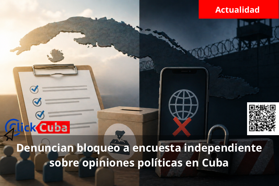 Denuncian bloqueo a encuesta independiente sobre opiniones políticas en Cuba