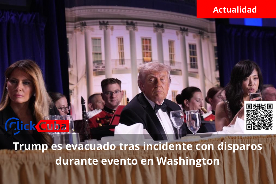 Trump es evacuado tras incidente con disparos durante evento en Washington