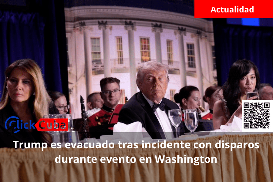Trump es evacuado tras incidente con disparos durante evento en&nbsp;Washington
