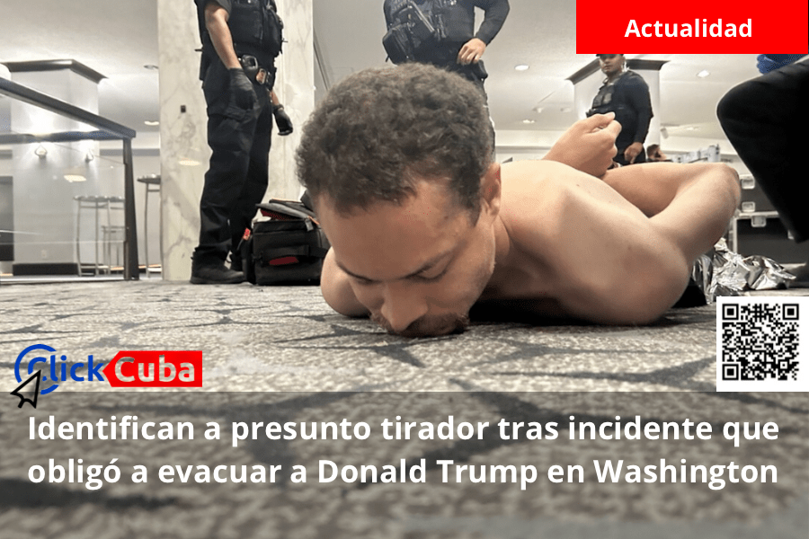Identifican a presunto tirador tras incidente que obligó a evacuar a Donald Trump en&nbsp;Washington