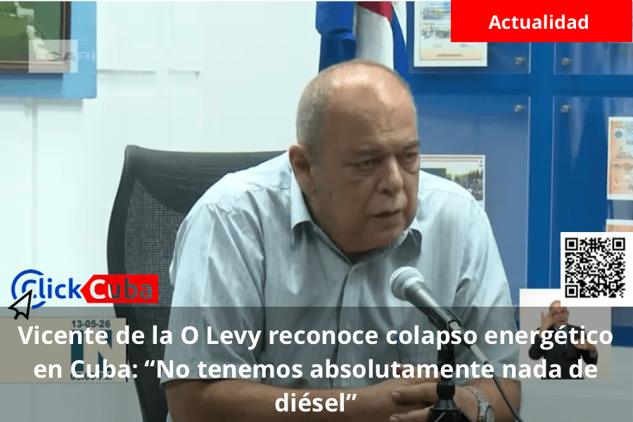 Vicente de la O Levy reconoce colapso energético en Cuba: “No tenemos absolutamente nada de&nbsp;diésel”