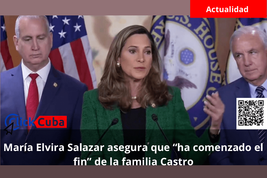 María Elvira Salazar asegura que “ha comenzado el fin” de la familia Castro