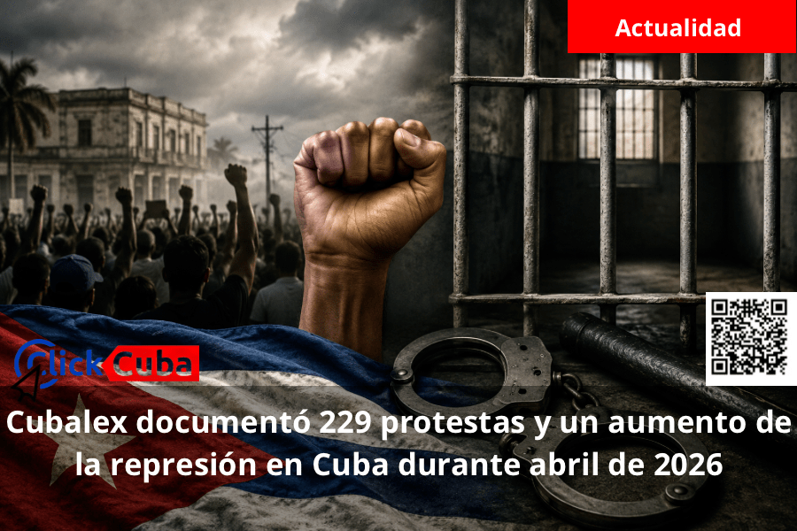 Cubalex documentó 229 protestas y un aumento de la represión en Cuba durante abril de&nbsp;2026