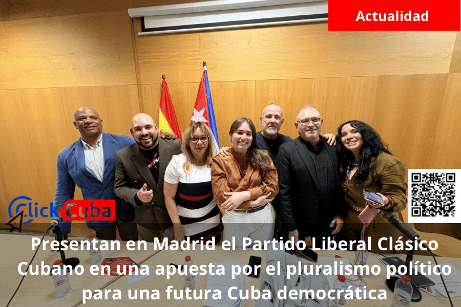 Presentan en Madrid el Partido Liberal Clásico Cubano en una apuesta por el pluralismo político para una futura Cuba democrática