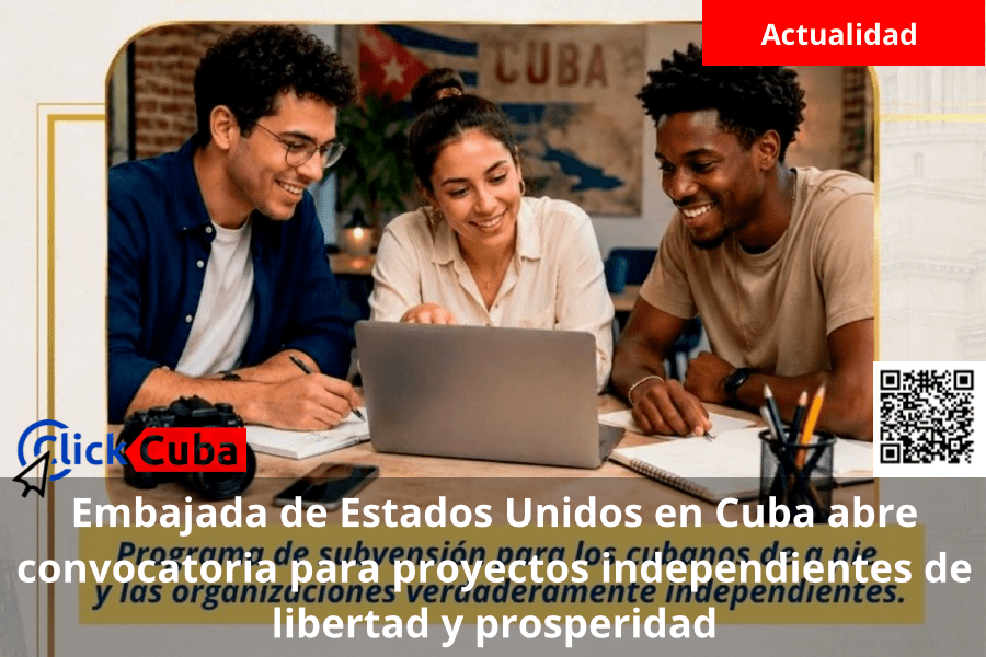 Embajada de Estados Unidos en Cuba abre convocatoria para proyectos independientes de libertad y&nbsp;prosperidad