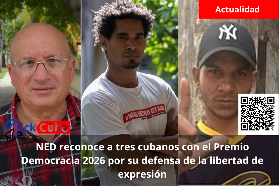 NED reconoce a tres cubanos con el Premio Democracia 2026 por su defensa de la libertad de expresión