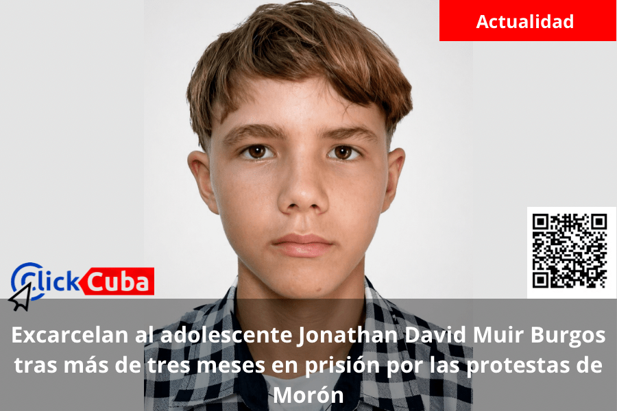 Excarcelan al adolescente Jonathan David Muir Burgos tras más de tres meses en prisión por las protestas de Morón