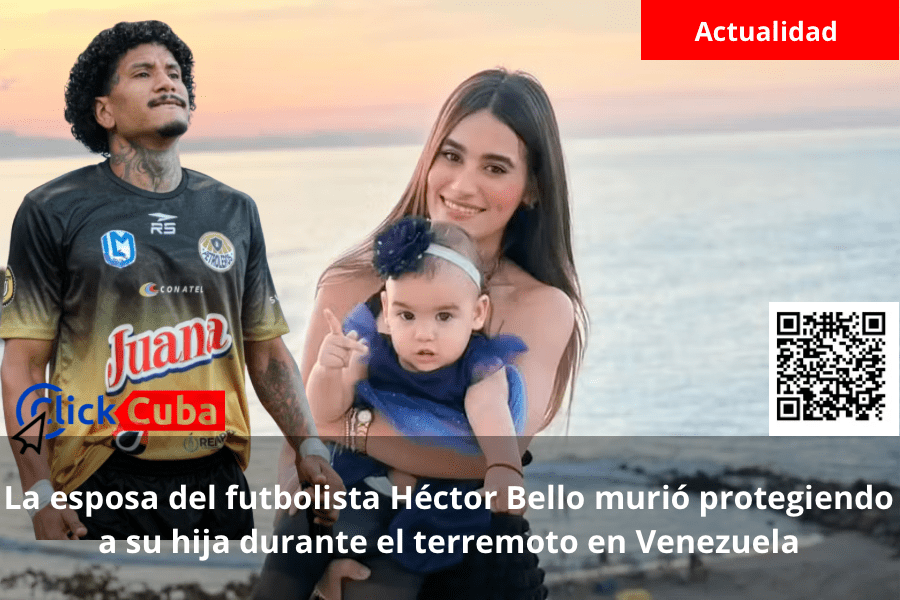 La esposa del futbolista Héctor Bello murió protegiendo a su hija durante el terremoto en&nbsp;Venezuela
