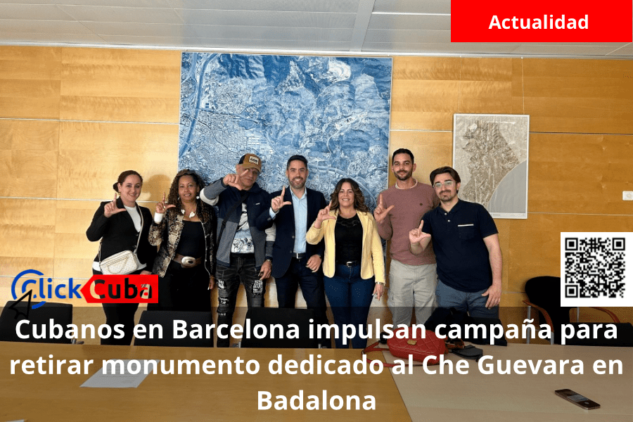 Cubanos en Barcelona impulsan campaña para retirar monumento dedicado al Che Guevara en&nbsp;Badalona
