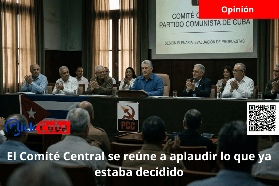 El Comité Central se reúne a aplaudir lo que ya estaba&nbsp;decidido