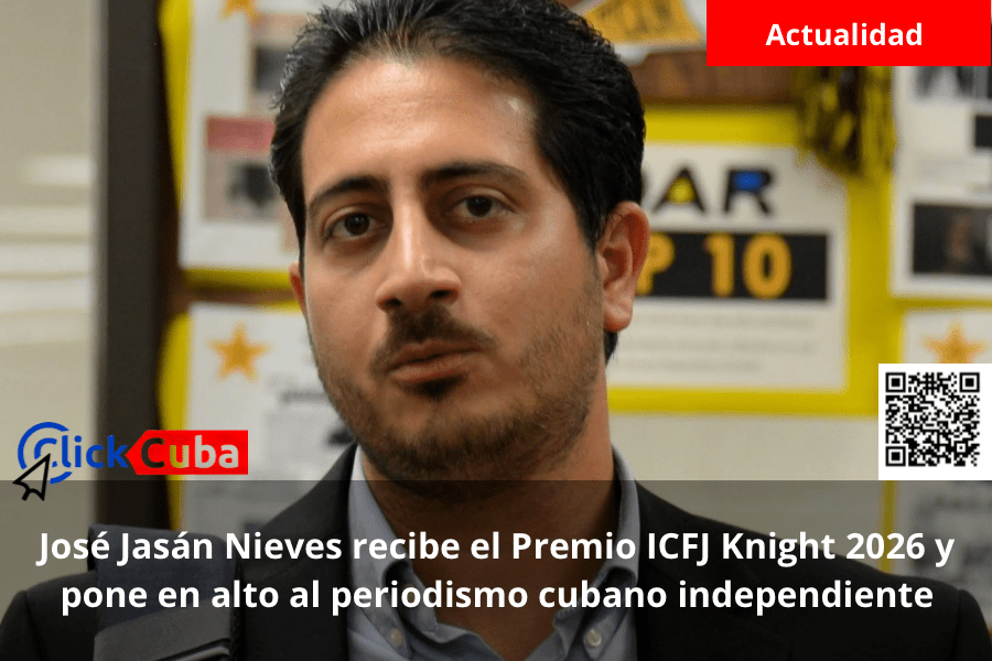 José Jasán Nieves recibe el Premio ICFJ Knight 2026 y pone en alto al periodismo cubano independiente