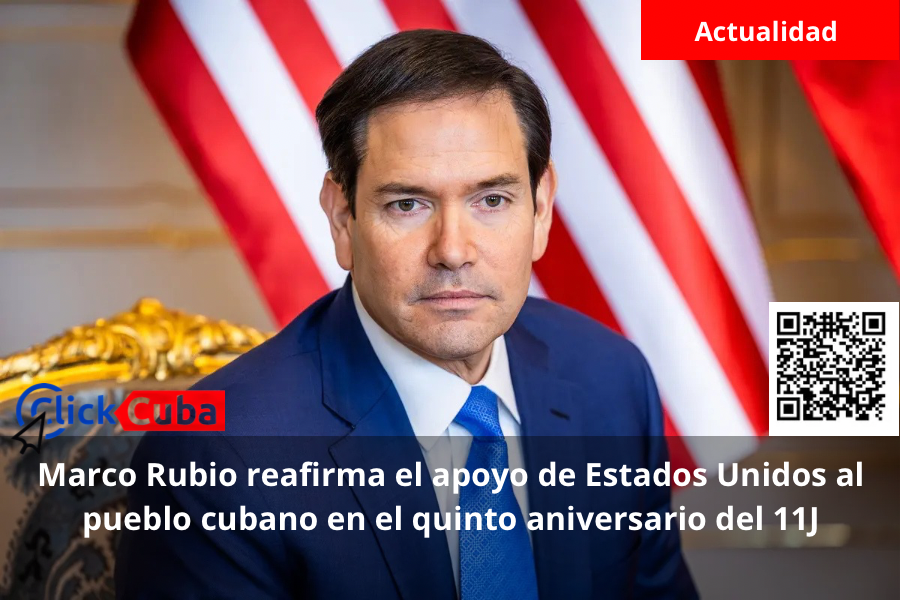 Marco Rubio reafirma el apoyo de Estados Unidos al pueblo cubano en el quinto aniversario del&nbsp;11J