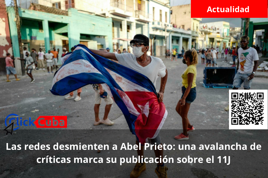 Las redes desmienten a Abel Prieto: una avalancha de críticas marca su publicación sobre el&nbsp;11J