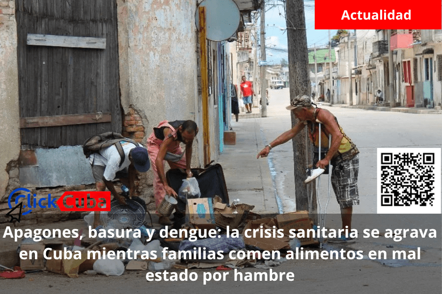 Apagones, basura y dengue: la crisis sanitaria se agrava en Cuba mientras familias comen alimentos en mal estado por hambre