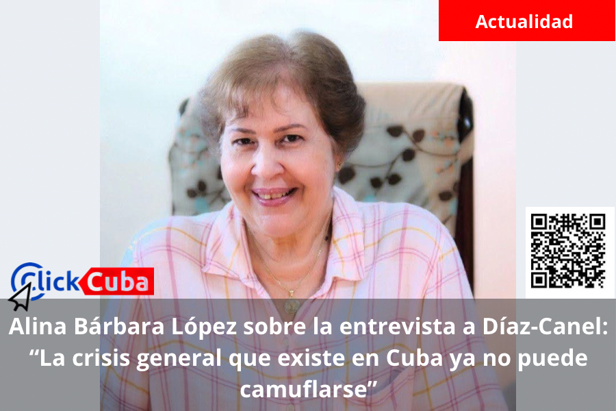 Alina Bárbara López sobre la entrevista a Díaz-Canel: “La crisis general que existe en Cuba ya no puede camuflarse”