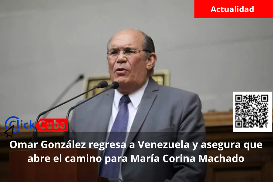 Omar González regresa a Venezuela y asegura que abre el camino para María Corina Machado
