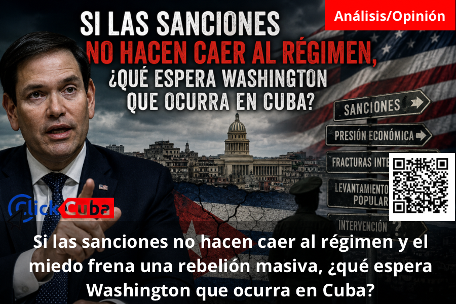 Si las sanciones no hacen caer al régimen y el miedo frena una rebelión masiva, ¿qué espera Washington que ocurra en Cuba?