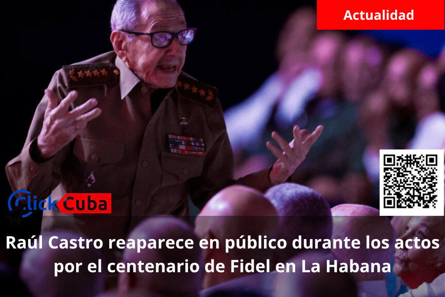 Raúl Castro reaparece en público durante los actos por el centenario de Fidel en La Habana