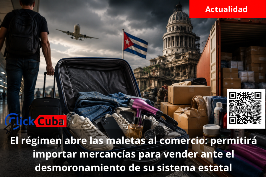El régimen abre las maletas al comercio: permitirá importar mercancías para vender ante el desmoronamiento de su sistema estatal