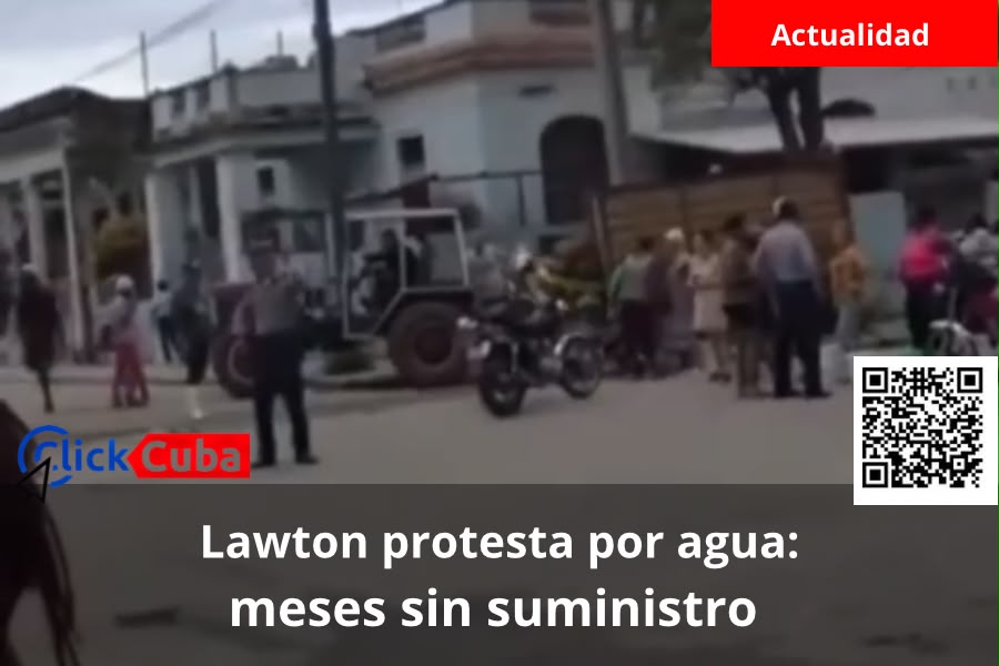 Vecinos de Lawton cierran una calle para reclamar agua tras meses de escasez