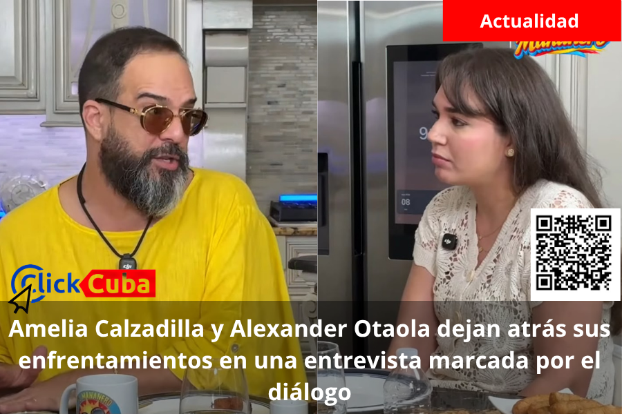 Amelia Calzadilla y Alexander Otaola dejan atrás sus enfrentamientos en una entrevista marcada por el diálogo