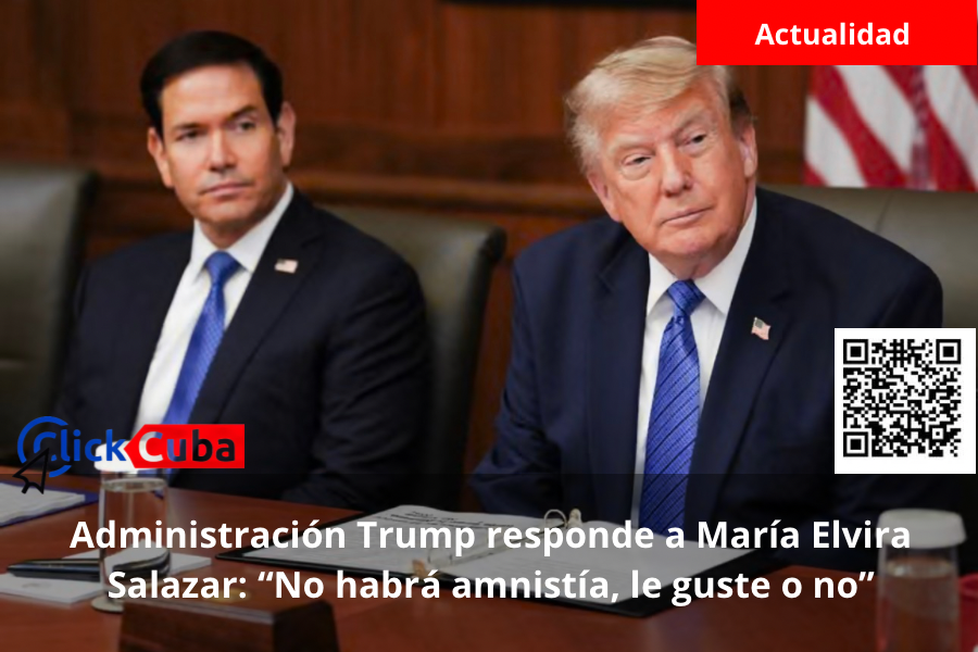Administración Trump responde a María Elvira Salazar: “No habrá amnistía, le guste o no”