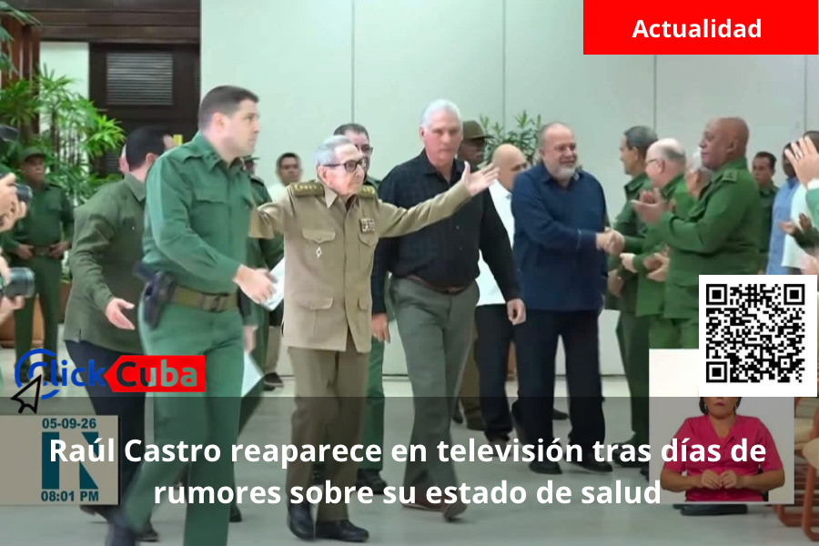 Raúl Castro reaparece en televisión tras días de rumores sobre su estado de salud