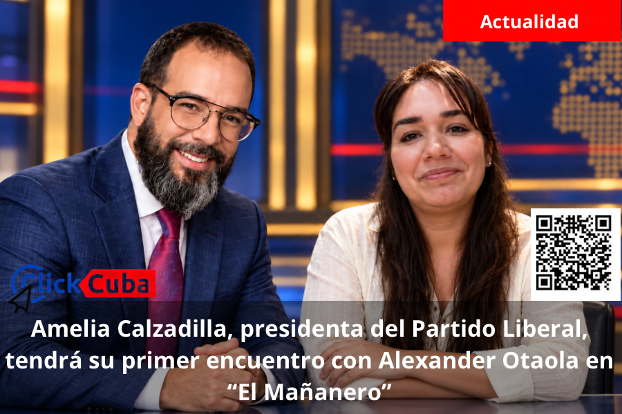 Amelia Calzadilla, presidenta del Partido Liberal, tendrá su primer encuentro con Alexander Otaola en “El Mañanero”