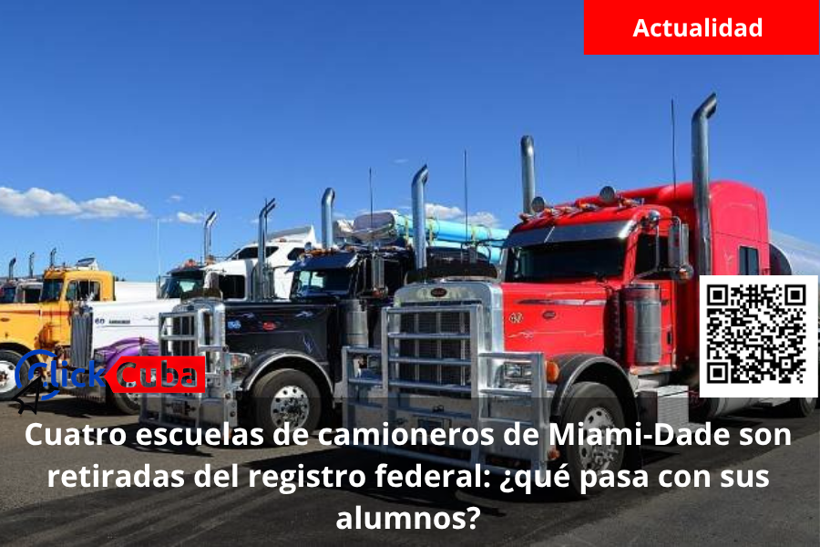 Cuatro escuelas de camioneros de Miami-Dade son retiradas del registro federal: ¿qué pasa con sus alumnos?