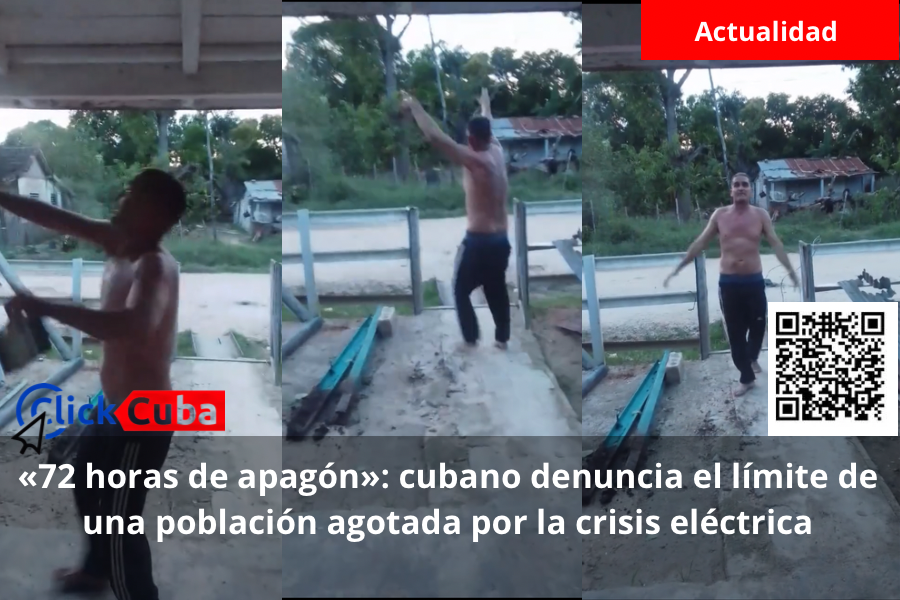«72 horas de apagón»: cubano denuncia el límite de una población agotada por la crisis eléctrica
