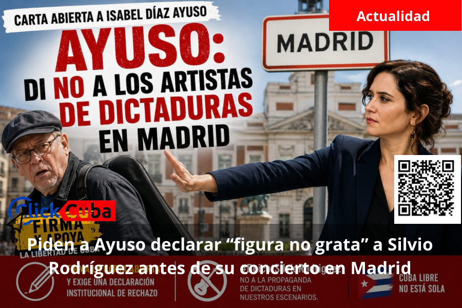 Piden a Ayuso declarar “figura no grata” a Silvio Rodríguez antes de su concierto en Madrid