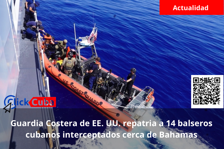 Guardia Costera de EE. UU. repatria a 14 balseros cubanos interceptados cerca de Bahamas