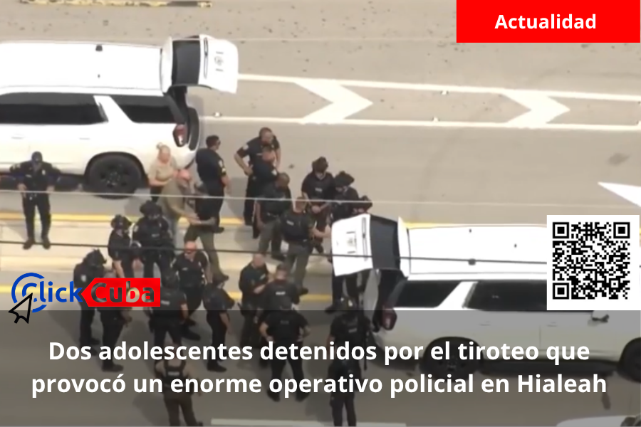 Dos adolescentes detenidos por el tiroteo que provocó un enorme operativo policial en Hialeah