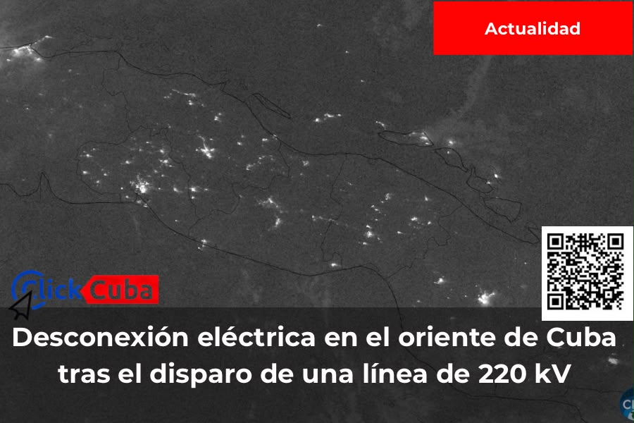 La zona oriental de Cuba queda desconectada del sistema eléctrico durante más de dos horas tras el disparo de una línea de 220 kV