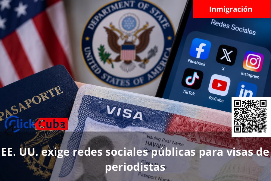 EE. UU. exige redes sociales públicas a solicitantes de visas para periodistas extranjeros desde este 1 de octubre