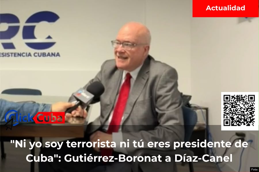 «Ni yo soy terrorista ni tú eres presidente de Cuba»: Gutiérrez-Boronat responde a los ataques de Díaz-Canel