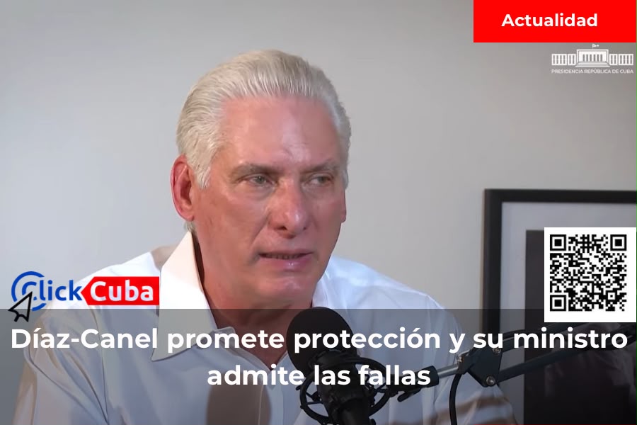 Díaz-Canel defiende la protección social mientras su ministro reconoce sus fallas