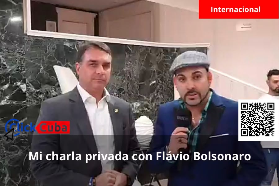 Mi charla privada con Flávio Bolsonaro