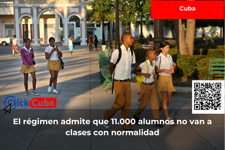 El régimen admite que 11.000 alumnos cubanos no asisten con regularidad a las escuelas