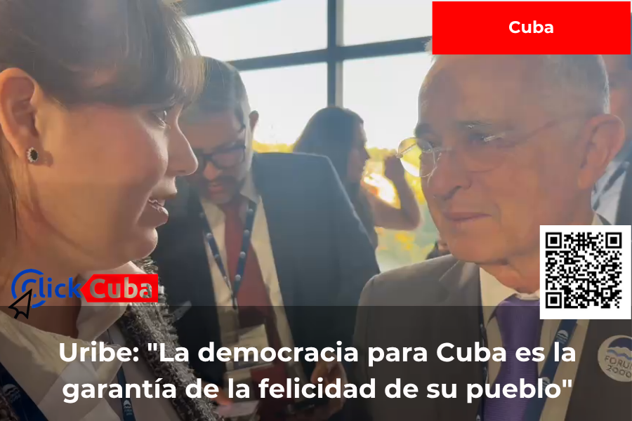 Álvaro Uribe: «Ojalá la comunidad internacional fuera capaz de sacar ese régimen» de Cuba