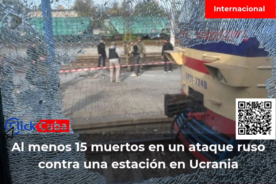 Sube a 15 el balance de muertos por el ataque ruso contra la estación de tren de Dnipró