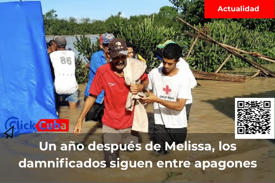Un año después de Melissa, los apagones siguen agravando la situación de los damnificados en el oriente de Cuba